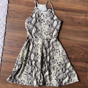 Snake skin skater skirt S